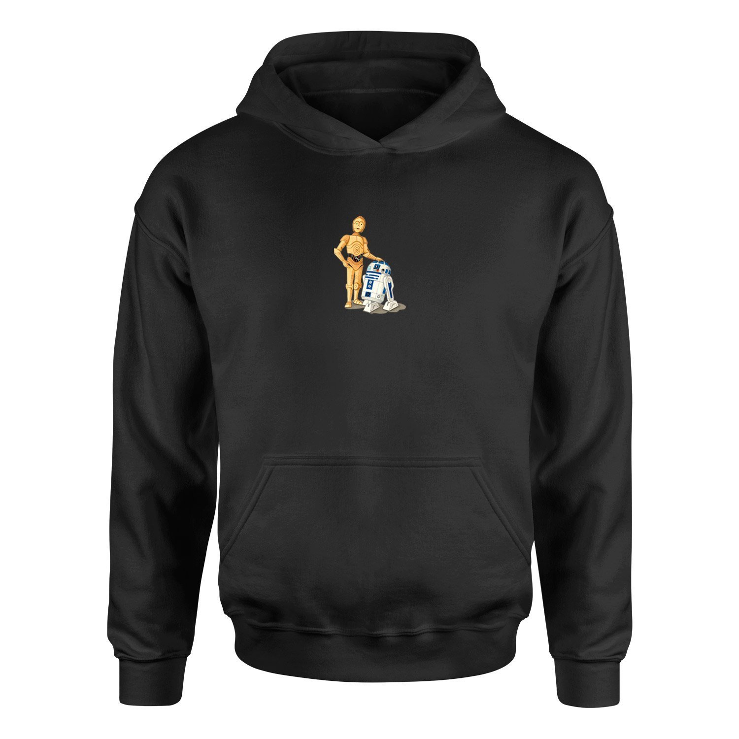 Low-Res Droid Friends Hoodie XXL - Siyah | OUTLET