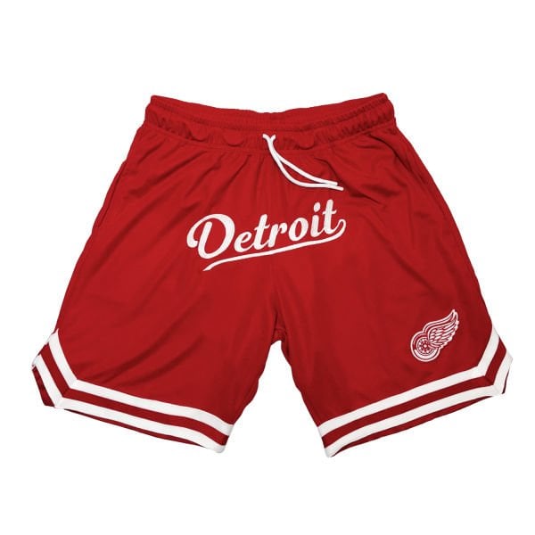 Detroit Red Wings Kırmızı Spor Şortu