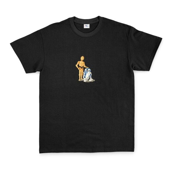 Low-Res Droid Friends Tişört XXL - Siyah | OUTLET