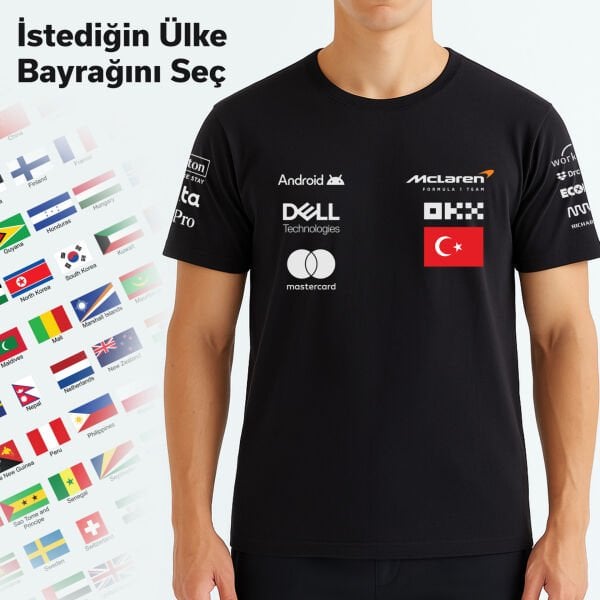 McLaren Racing Driver Edition Kişiselleştirilebilir Tişört