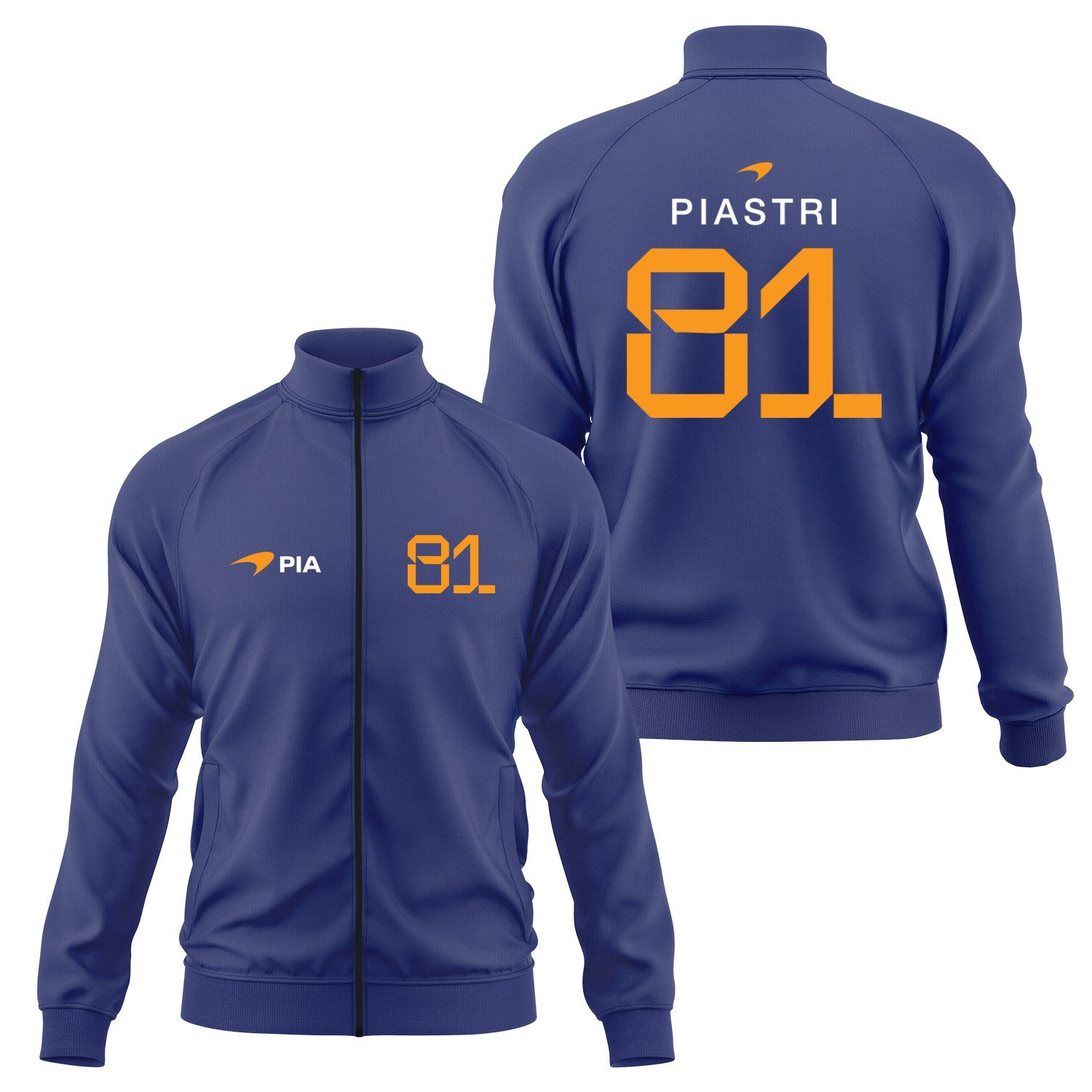 Oscar Piastri 81 Driver Basic Fermuarlı Sweatshirt XXL - İndigo Mavisi | OUTLET