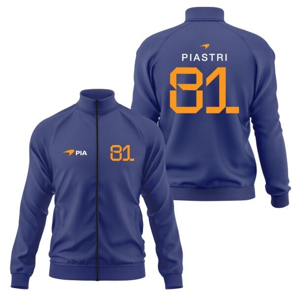 Oscar Piastri 81 Driver Basic Fermuarlı Sweatshirt XXL - İndigo Mavisi | OUTLET