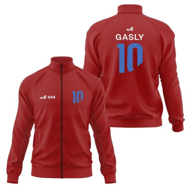 Pierre Gasly 10 Driver Basic Fermuarlı Sweatshirt XXL - Kırmızı | OUTLET