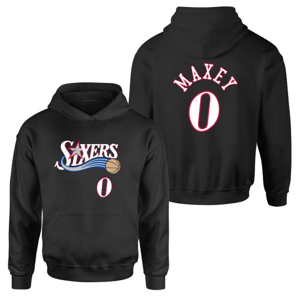 Tyrese Maxey Philadelphia Forma Hoodie M - Siyah