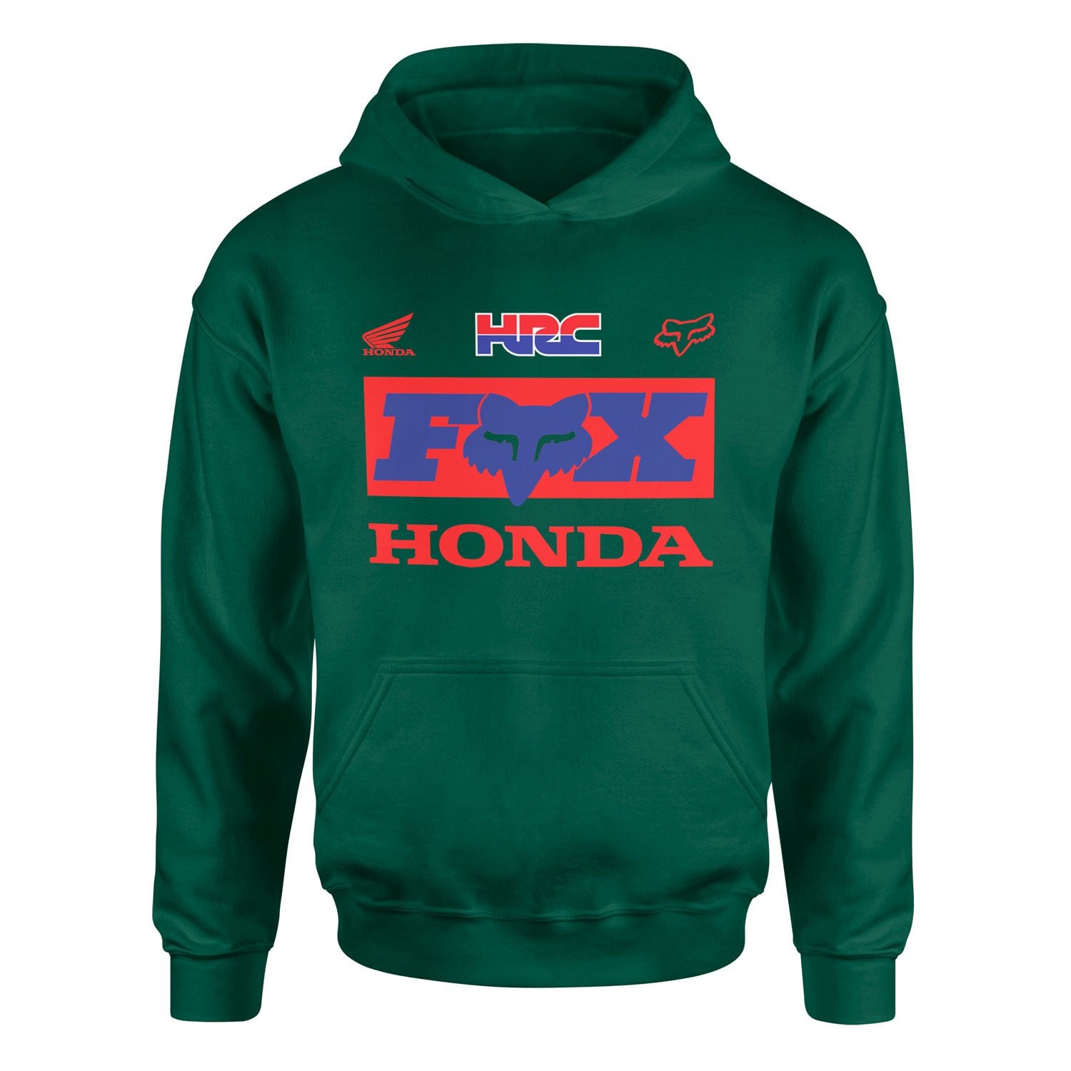 HONDA Racing x Fox Hoodie XL - Nefti Yeşili