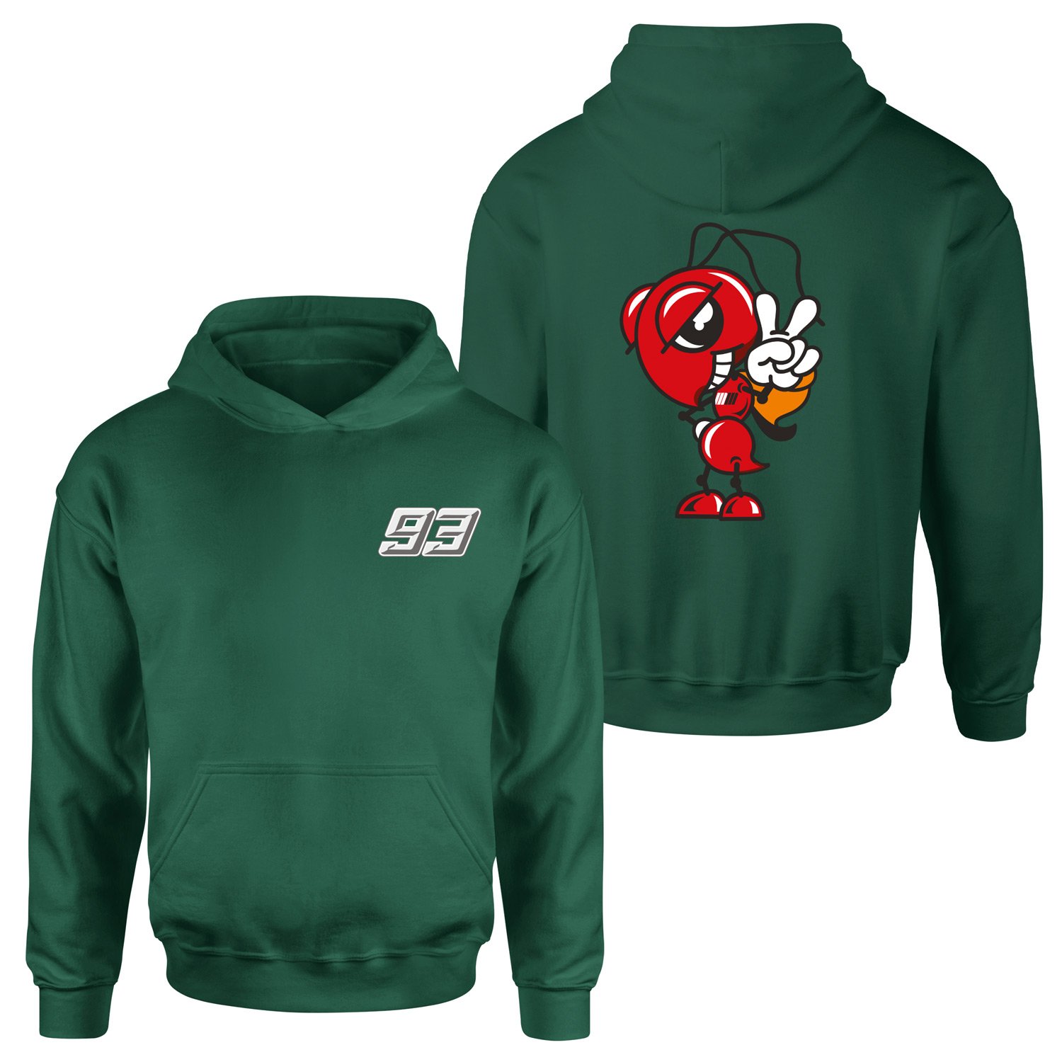 Marc Marquez Ant Edition Hoodie S - Nefti Yeşili