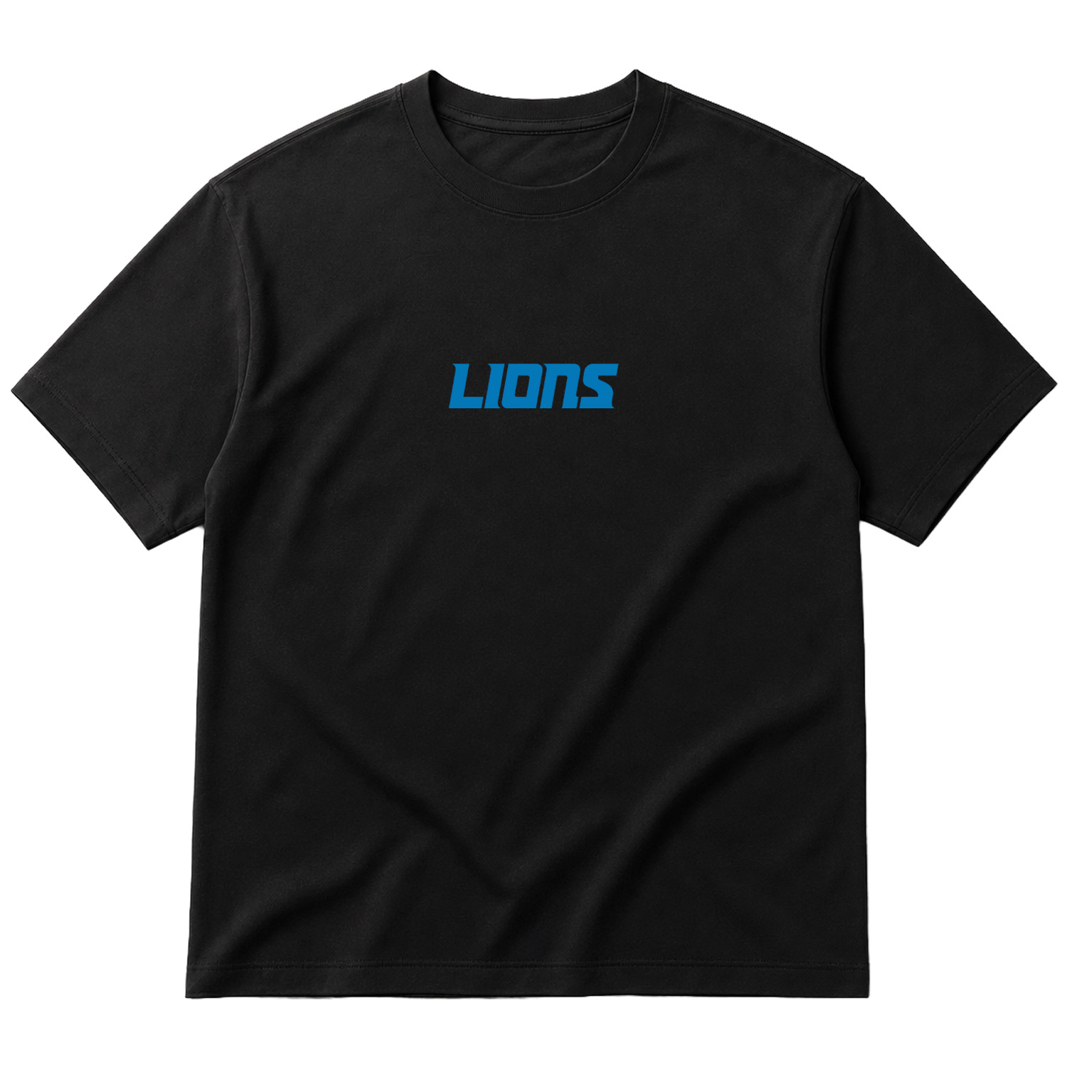 DET LIONS Iconic Oversize Tişört L - Siyah