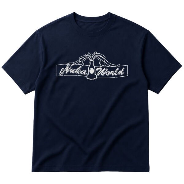 Nuka World Oversize Tişört S - İndigo Mavisi