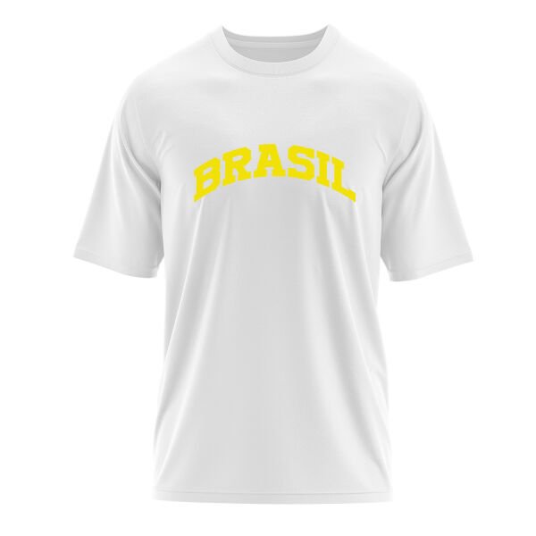 BRASIL Oversize Tişört M - Beyaz