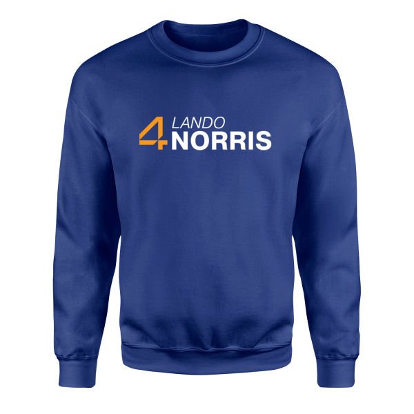 Lando Norris 4 Sweatshirt M - İndigo Mavisi