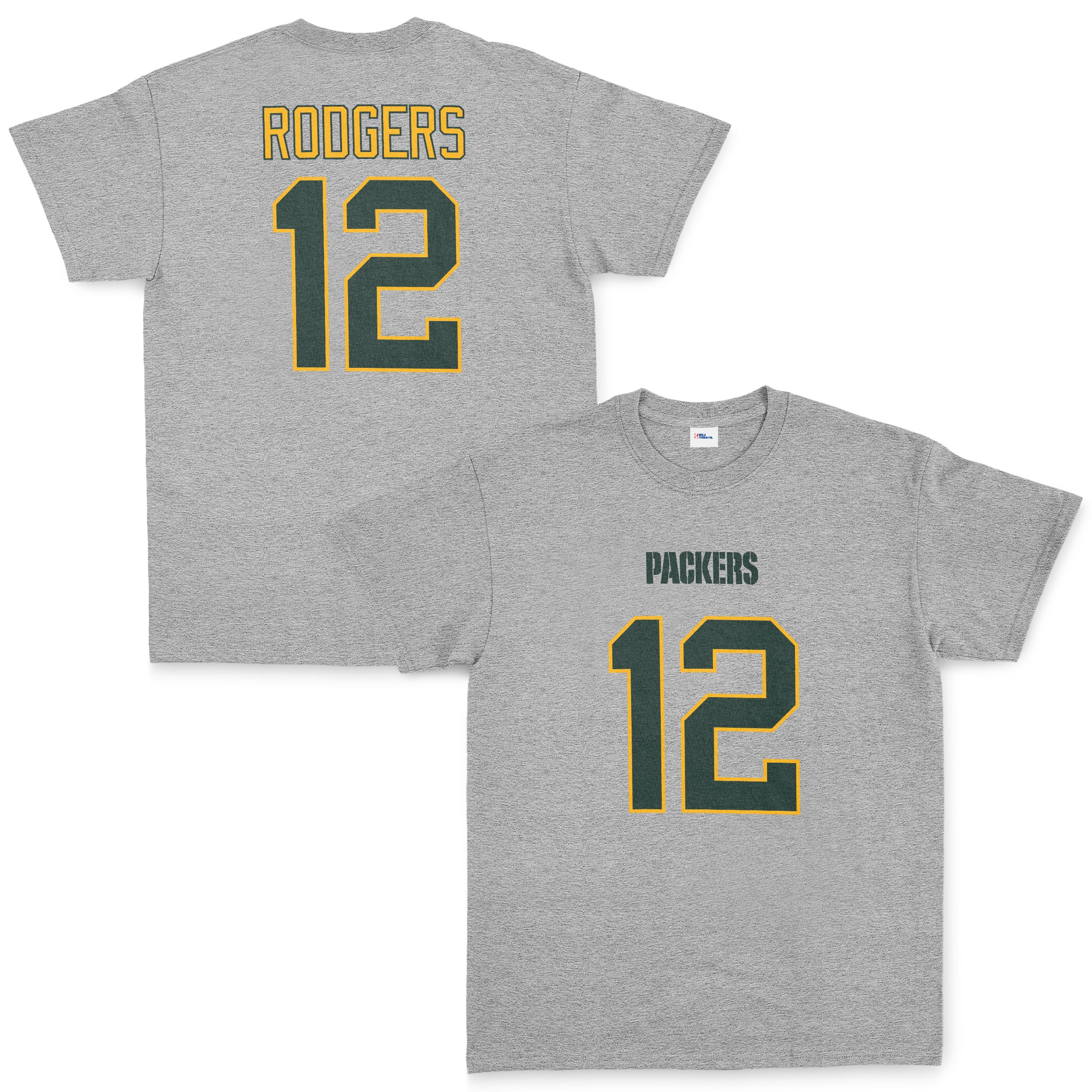 Aaron Rodgers Green Bay Packers Tişört S - Gri