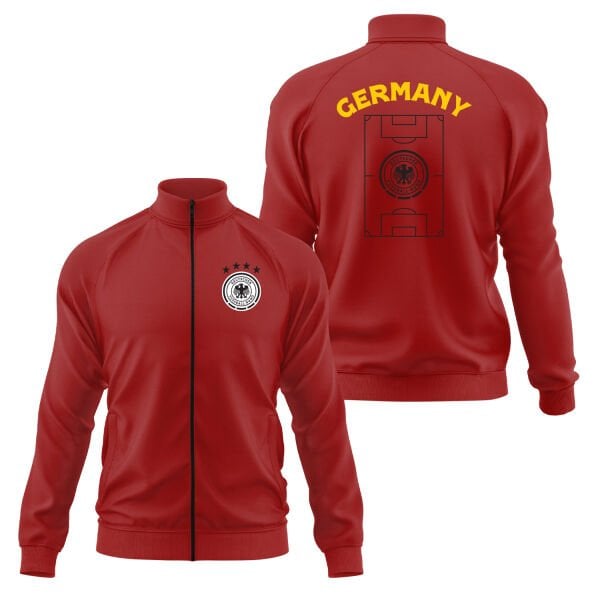 Almanya Dünya Kupası 2026 Fermuarlı Sweatshirt S - Kırmızı