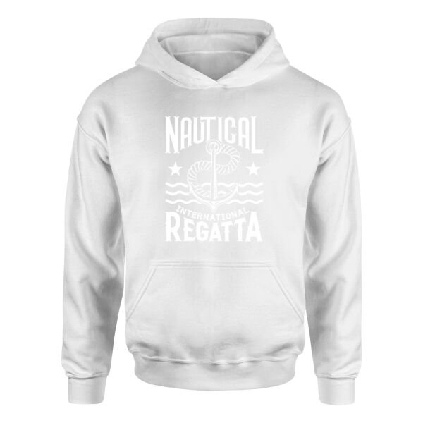 Nautical Regatta Hoodie S - Beyaz