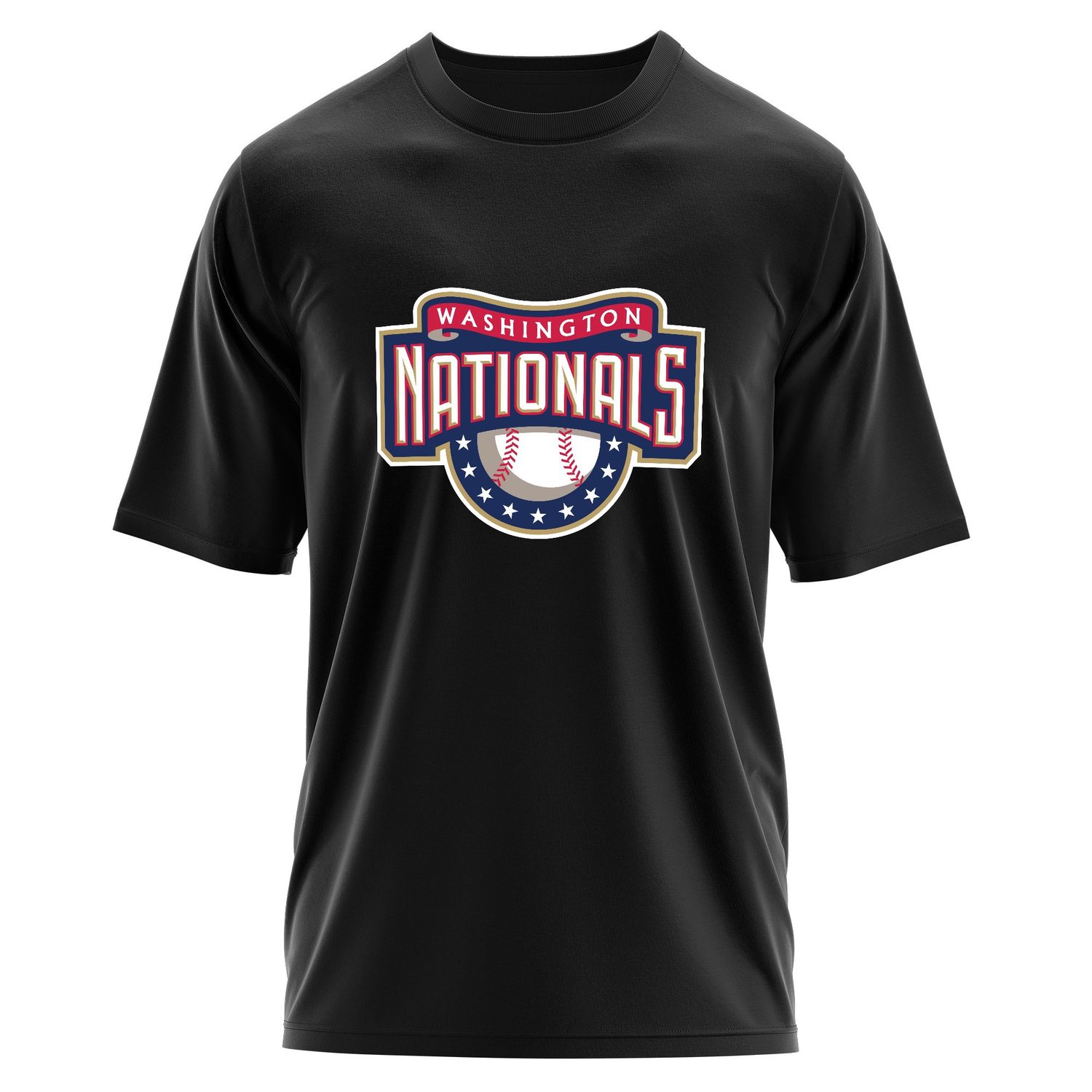 Washington NATIONALS Retro Oversize Tişört XL - Siyah