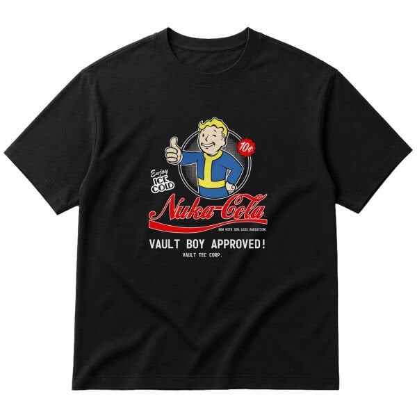 Vault-Boy Approved Nuka-Cola | Fallout Oversize Tişört