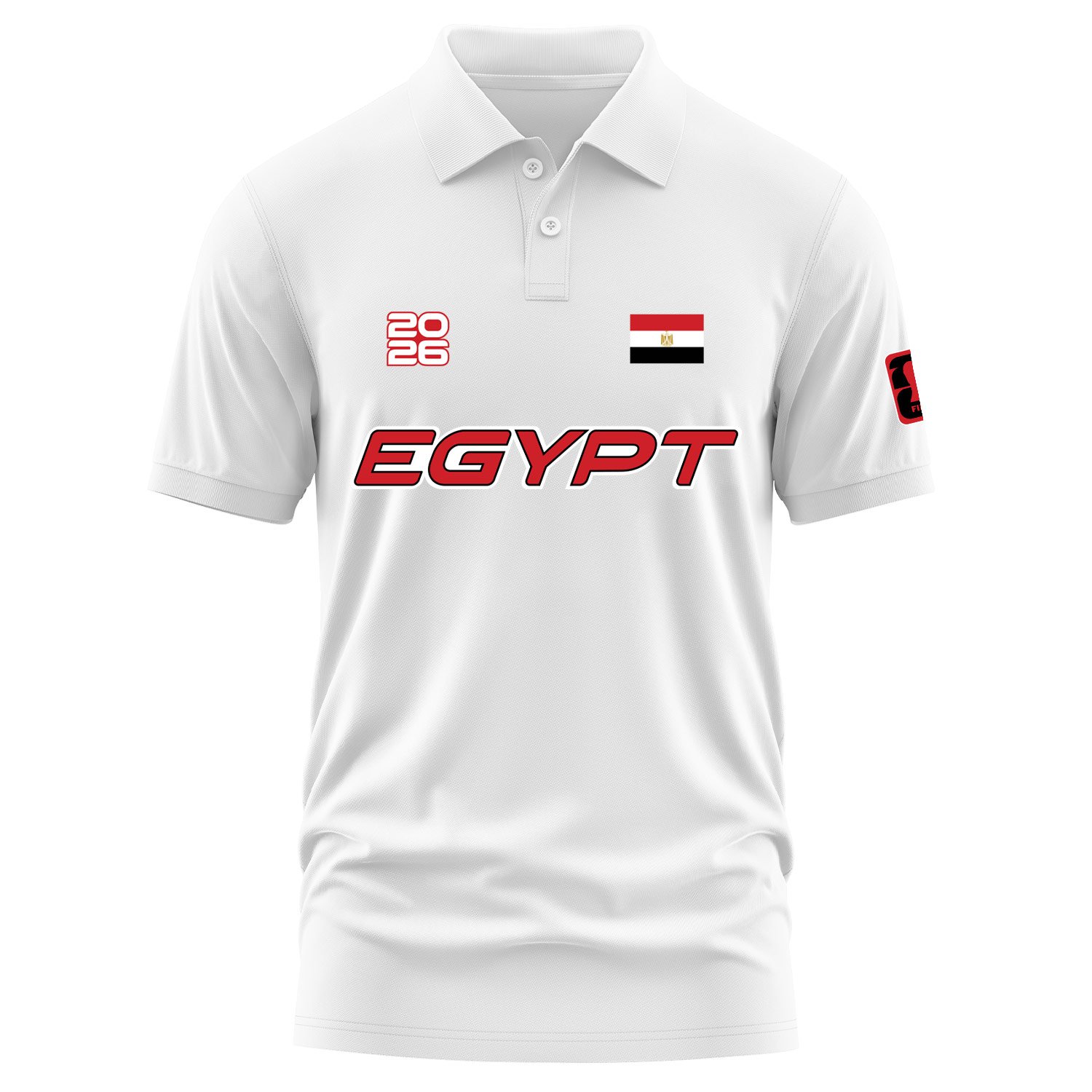 Mısır 2026 Polo Tişört S - Beyaz