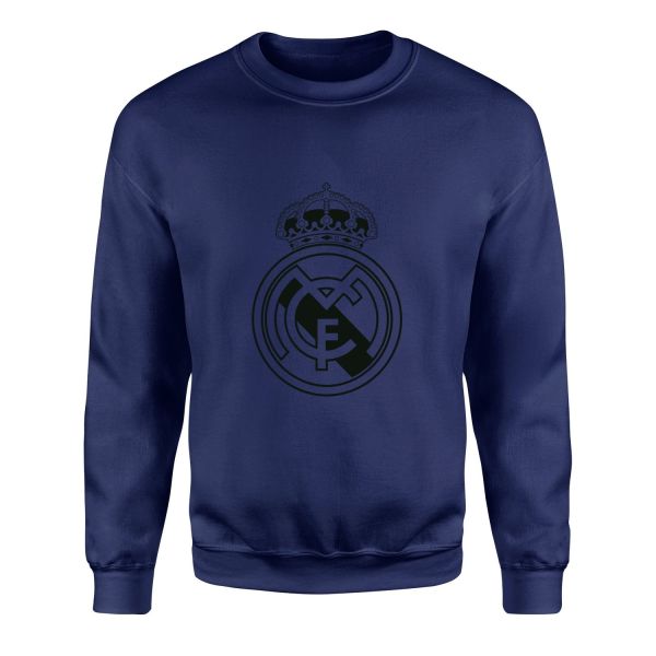 Real Madrid Shield Sweatshirt M - İndigo Mavisi