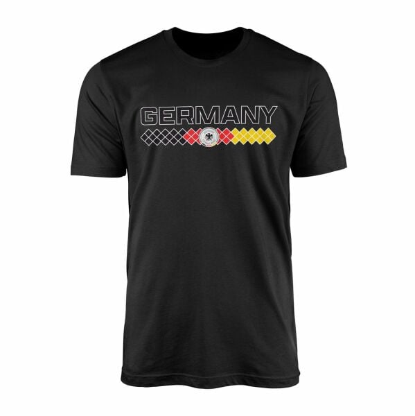 Almanya Retro III Tişört L - Siyah