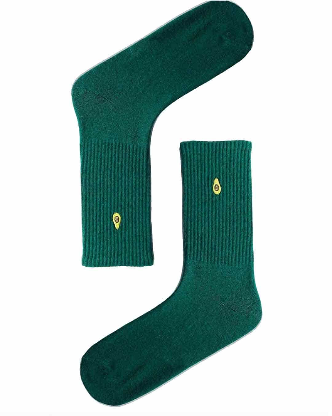 Avakado İşelemeli Spor Çorap