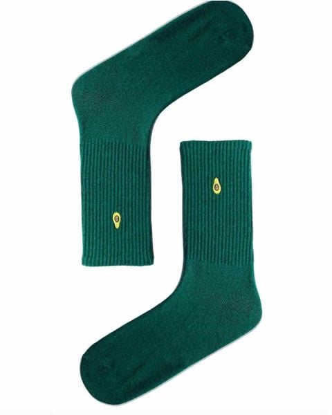 Avakado İşelemeli Spor Çorap