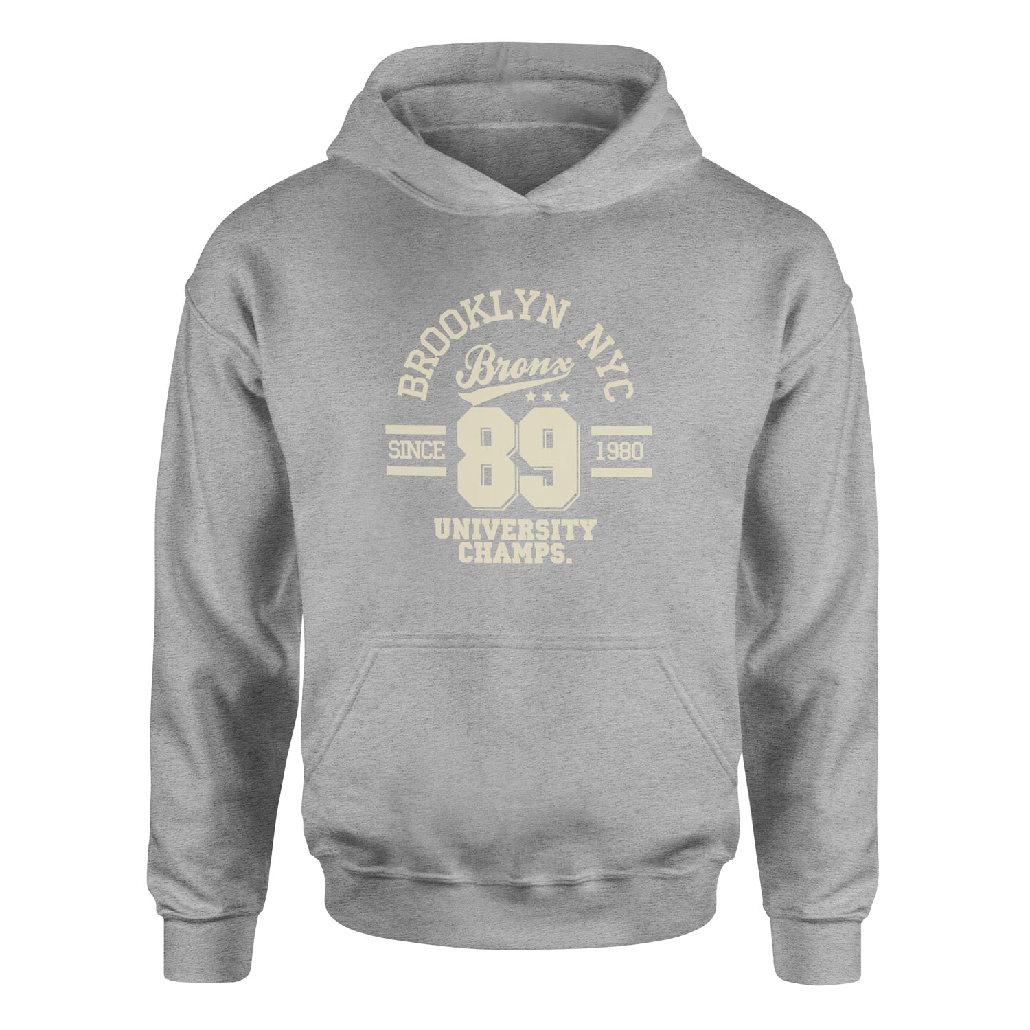 Brooklyn NYC Hoodie XL - Gri