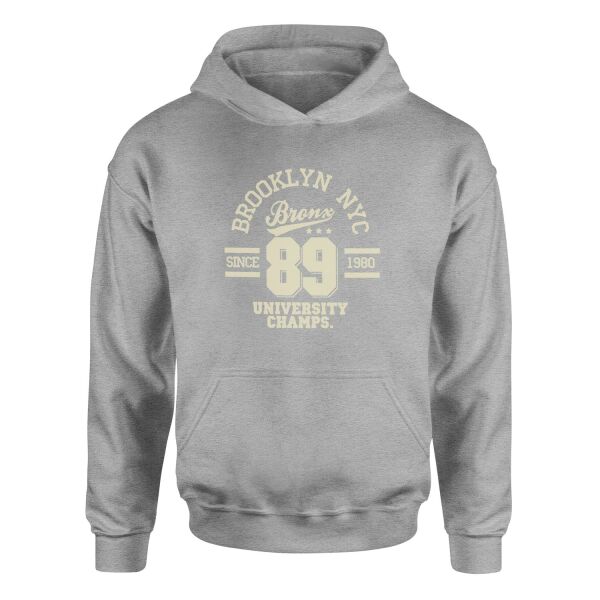 Brooklyn NYC Hoodie XL - Gri