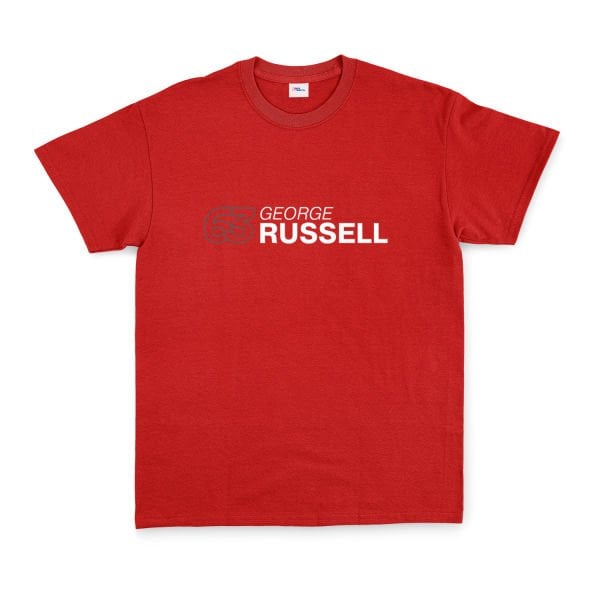 George Russell 63 Tişört L - Kırmızı