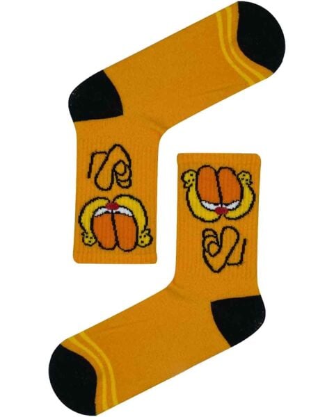 Garfield Turuncu Spor Çorap