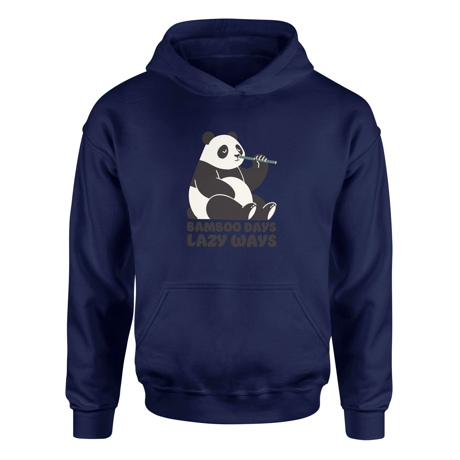Bamboo Days Lazy Ways Hoodie S - İndigo Mavisi