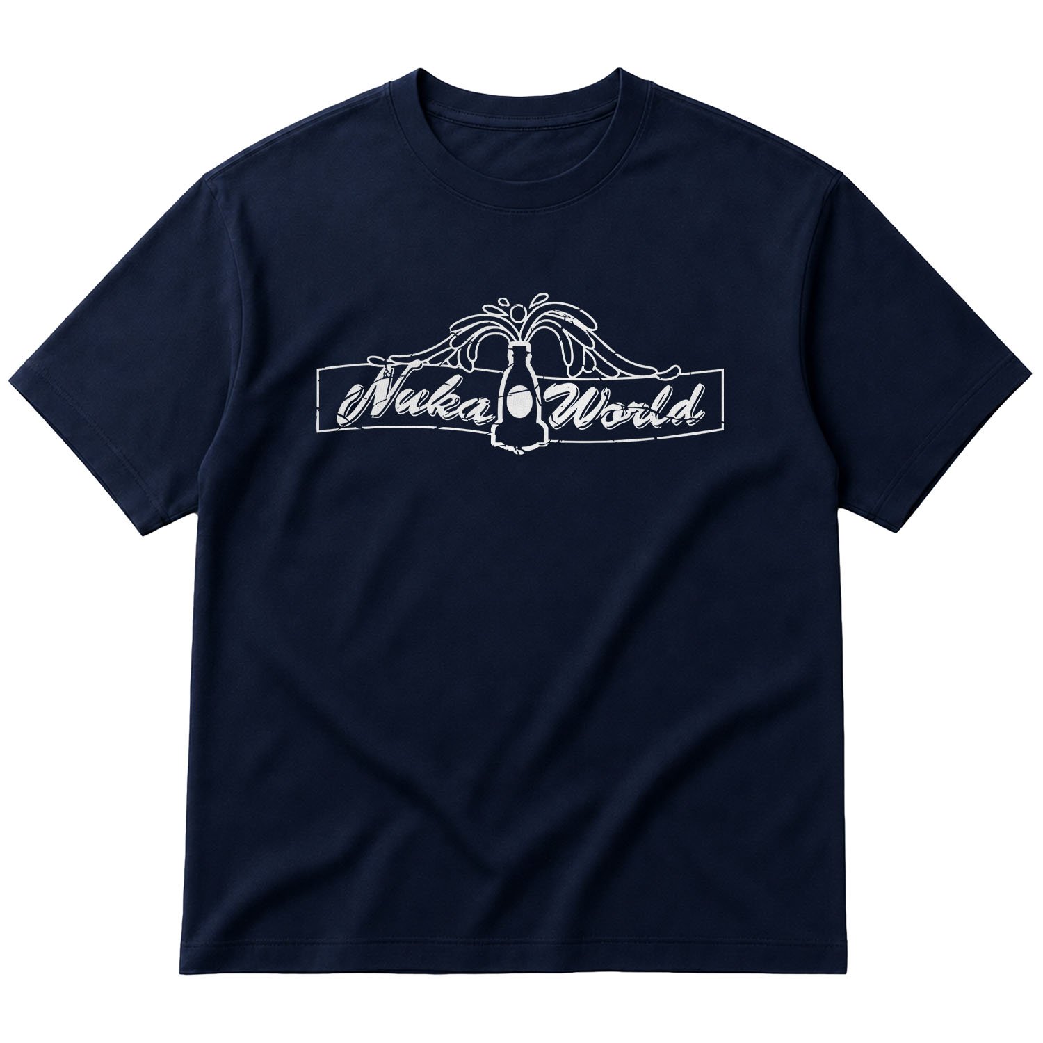Nuka World Oversize Tişört XL - İndigo Mavisi