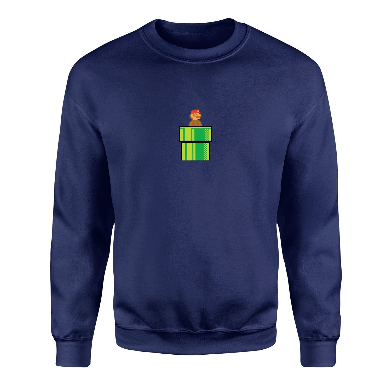 Super Mario Sweatshirt L - İndigo Mavisi
