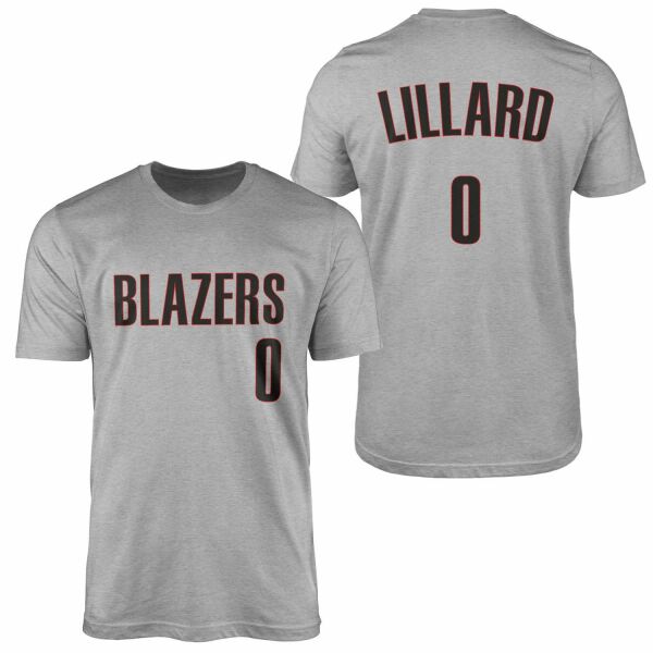Damien Lillard Blazers Forma Tişört L - Gri
