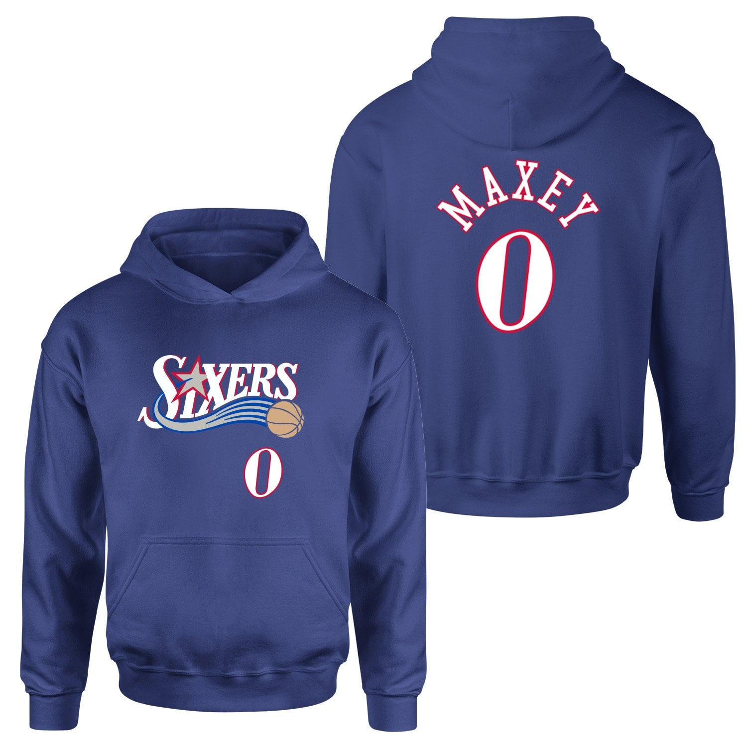Tyrese Maxey Philadelphia Forma Hoodie S - İndigo Mavisi