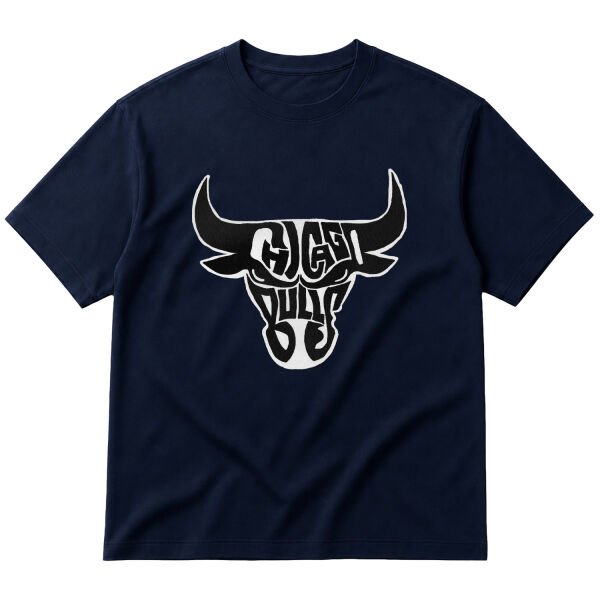 Bulls Oversize Tişört S - İndigo Mavisi