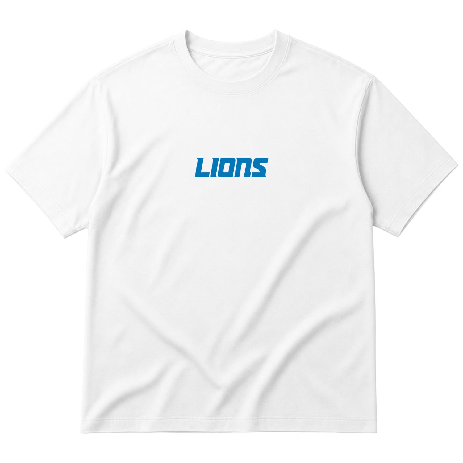 DET LIONS Iconic Oversize Tişört L - Beyaz