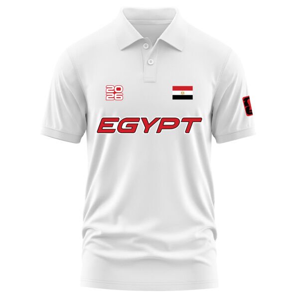 Mısır 2026 Polo Tişört XL - Beyaz