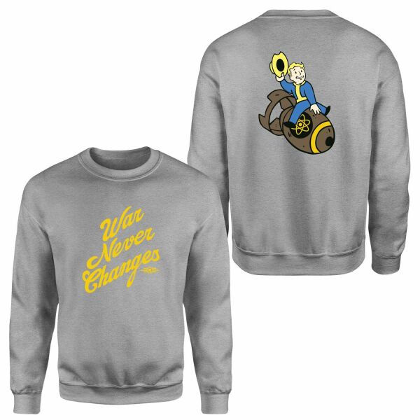War…War Never Changes | Fallout Sweatshirt XL - Gri