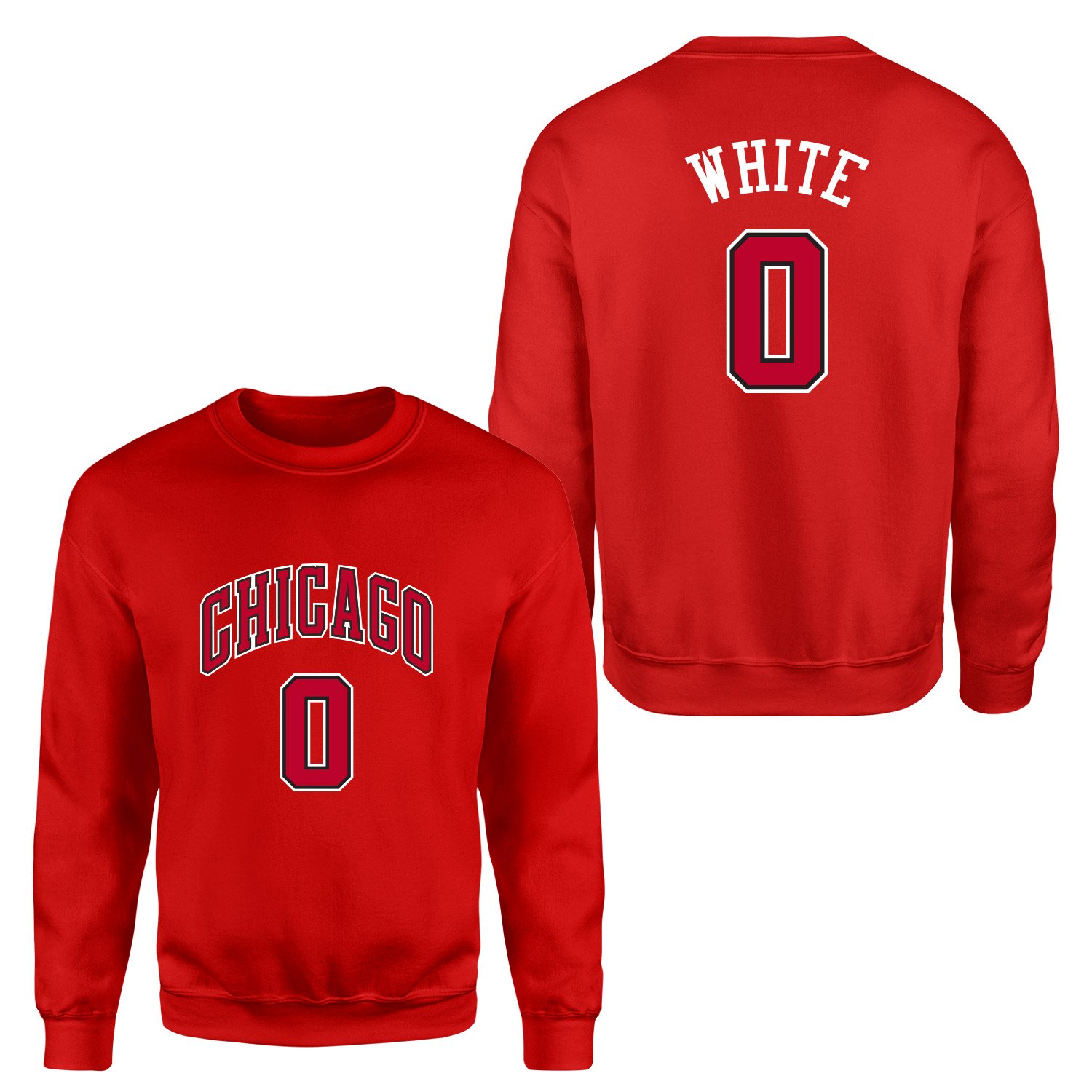 Coby White Chicago 0 Forma Sweatshirt XL - Kırmızı