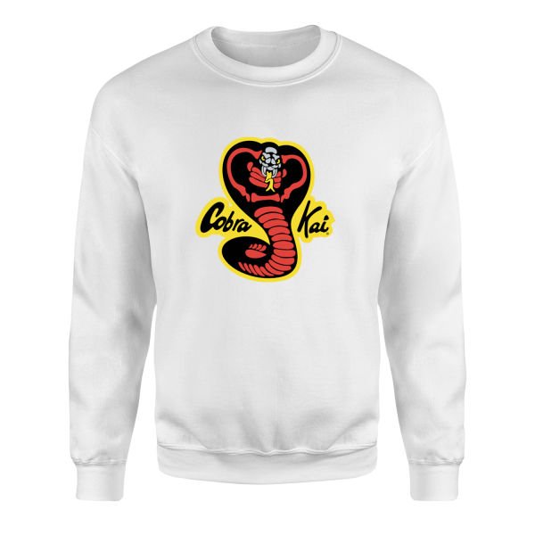 Cobra Kai Sweatshirt S - Beyaz