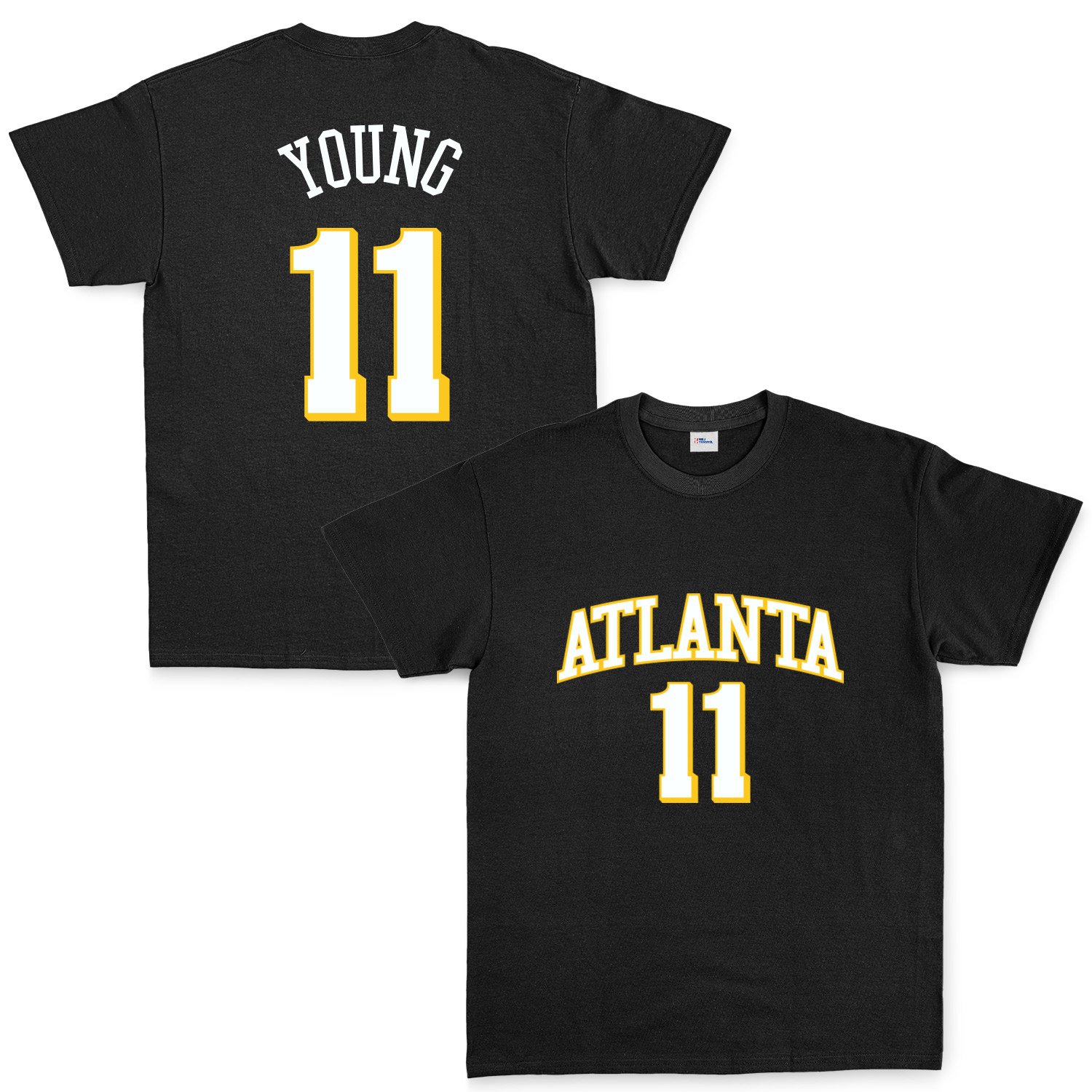 Trae Young 11 Atlanta Jersey Tişört S - Siyah