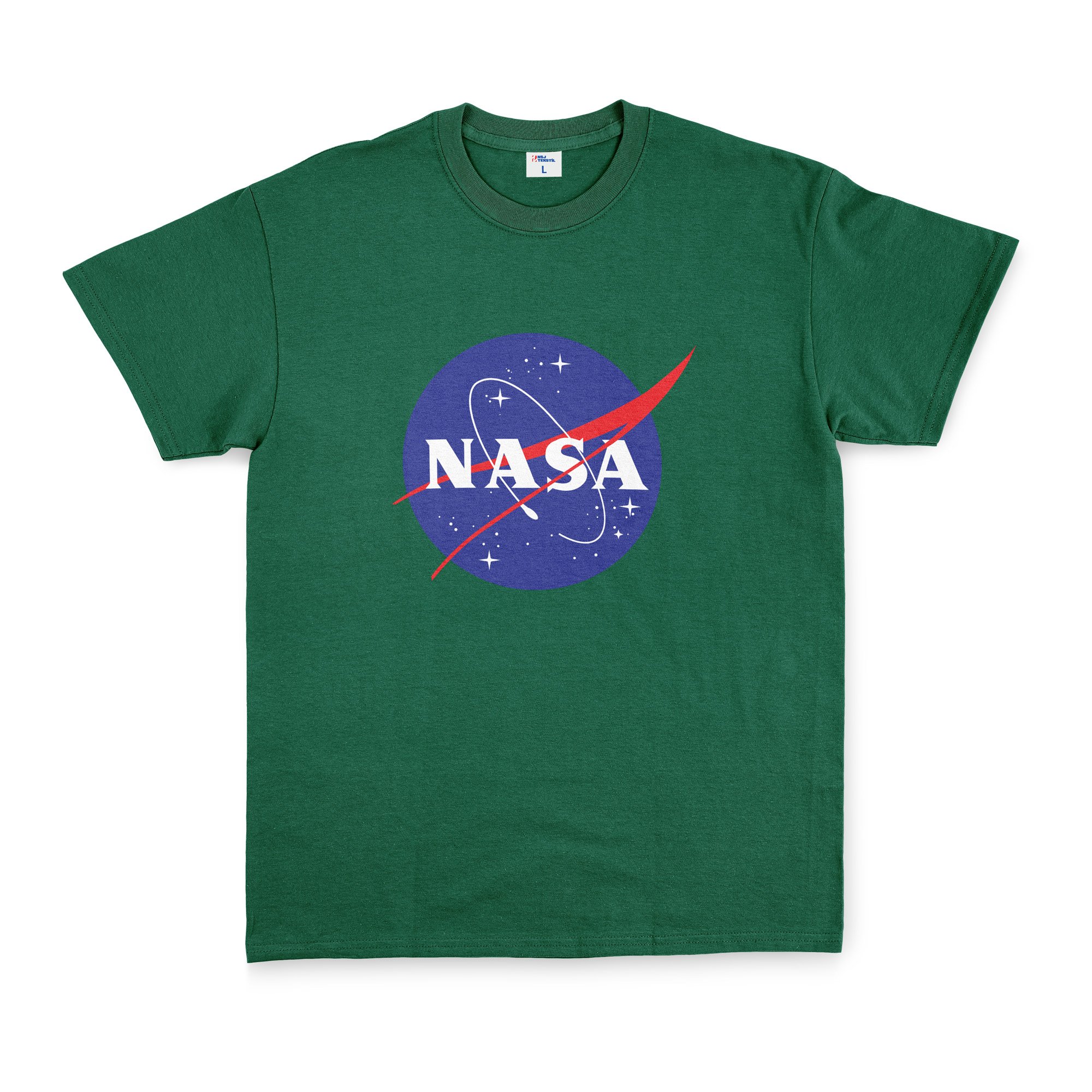NASA Tişört XXL - Nefti Yeşili