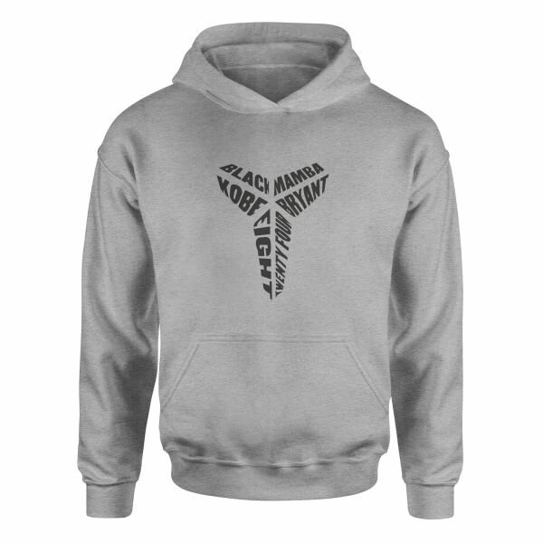 Black Mamba Kobe Bryant 8-24 Hoodie M - Gri