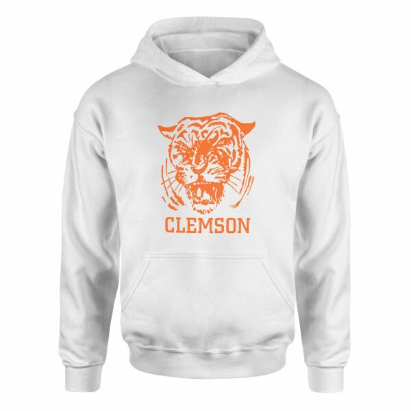 Clemson Tigers Hoodie L - Beyaz