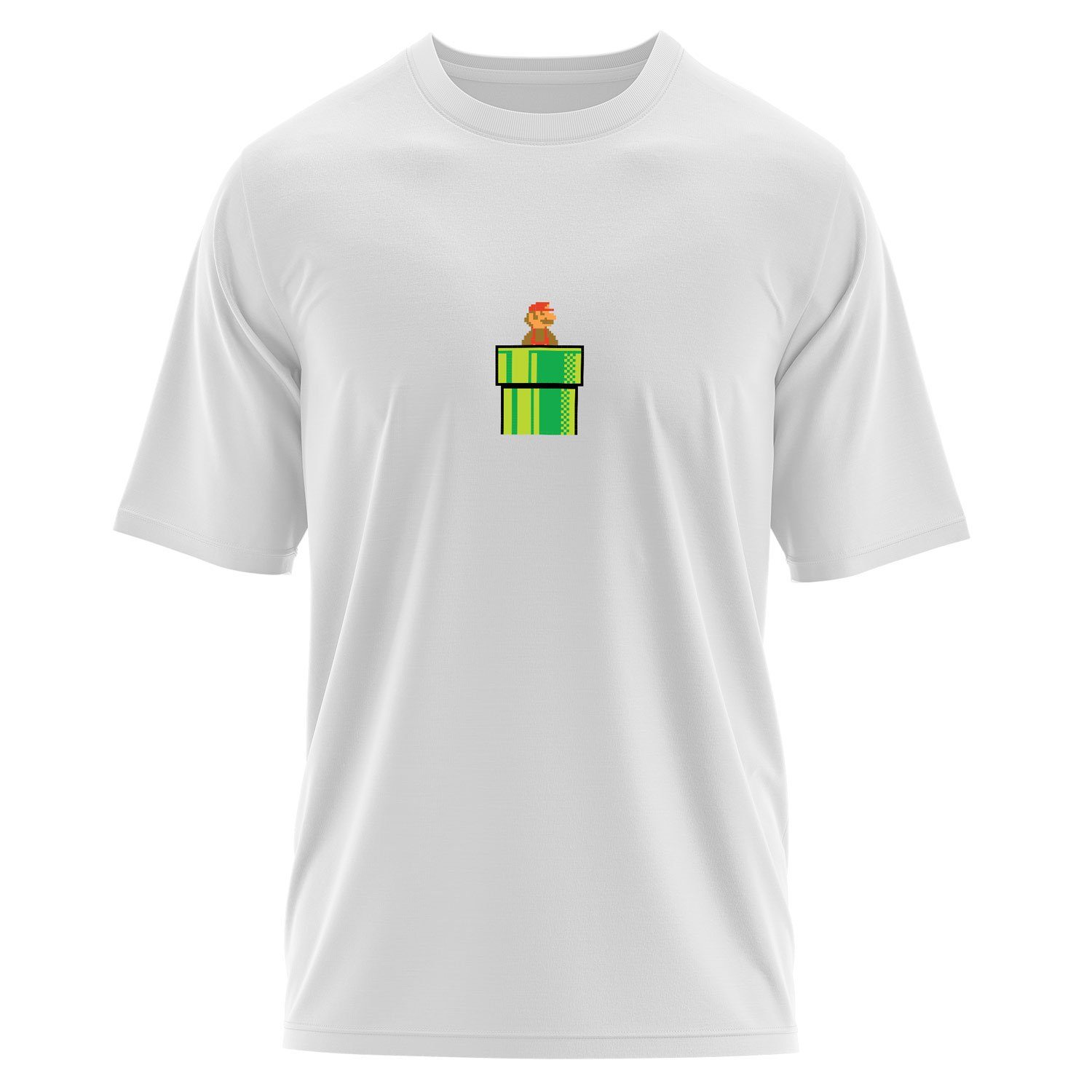 Super Mario Oversize Tişört XL - Beyaz