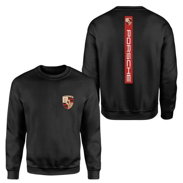 Porsche V Graphic Guards Red Sweatshirt XL - Siyah