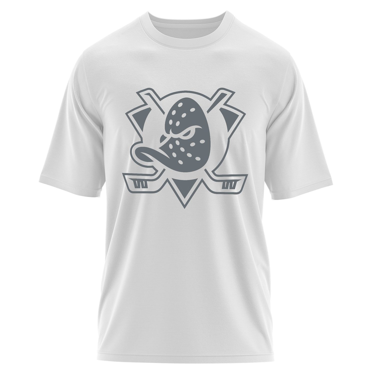 Anaheim Ducks Muted Shield Oversize Tişört L - Beyaz