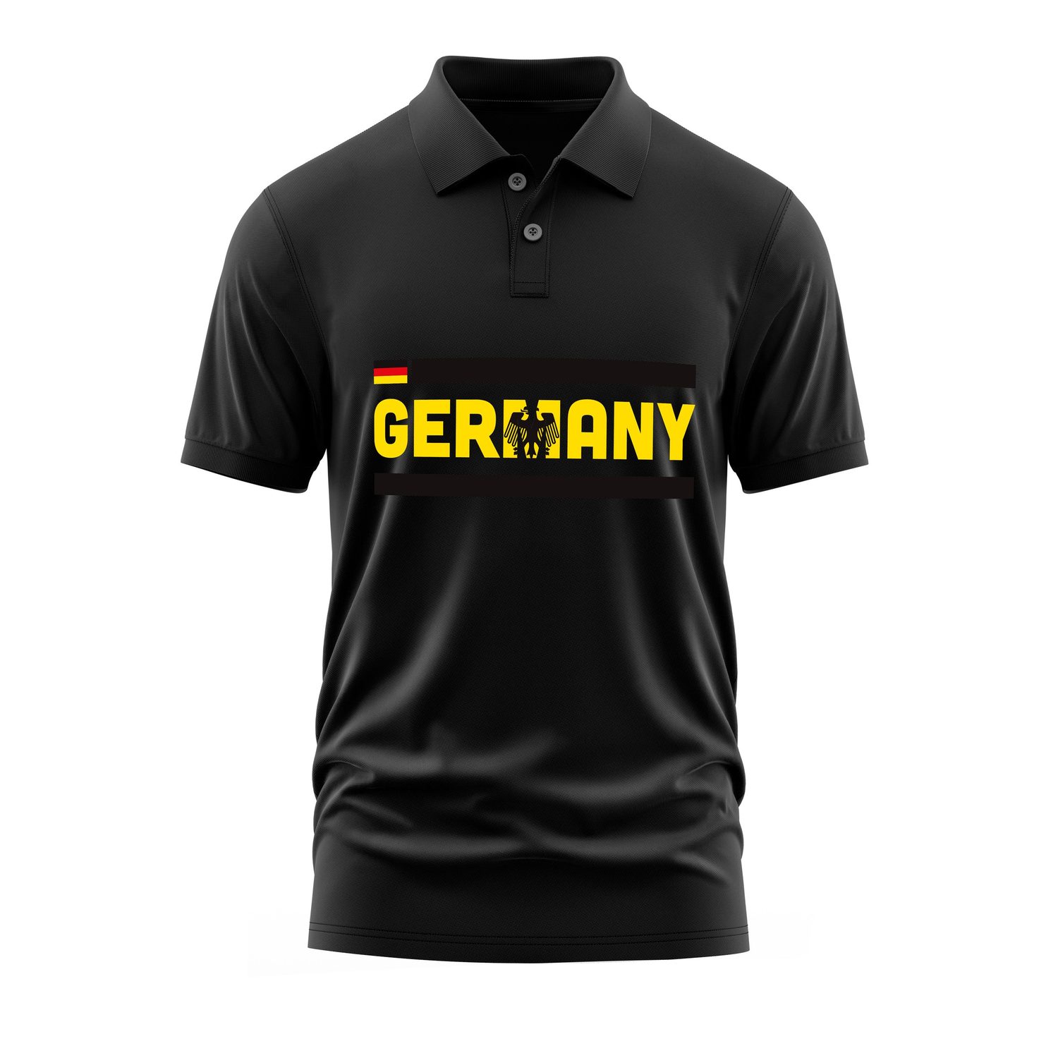 Almanya Polo Tişört XL - Siyah
