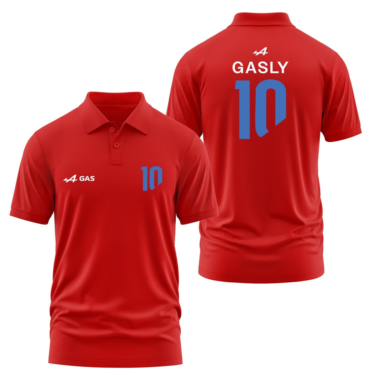 Pierre Gasly 10 Driver Basic Polo Tişört