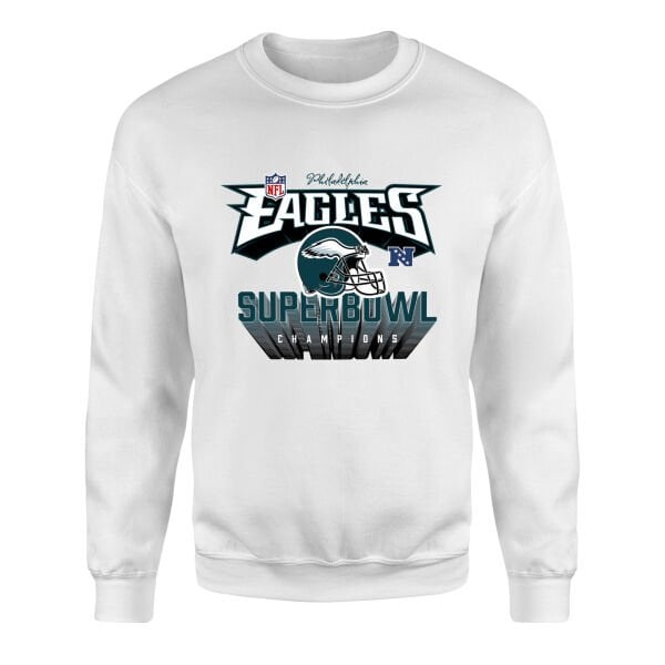 Philadelphia Eagles SB Champions Sweatshirt S - Beyaz