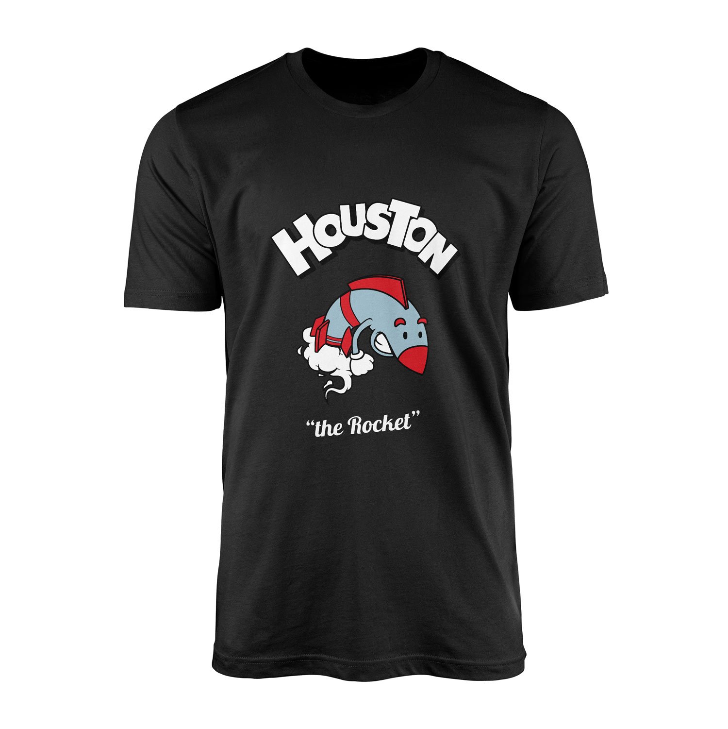 Houston Cartoon Tişört XXL - Siyah